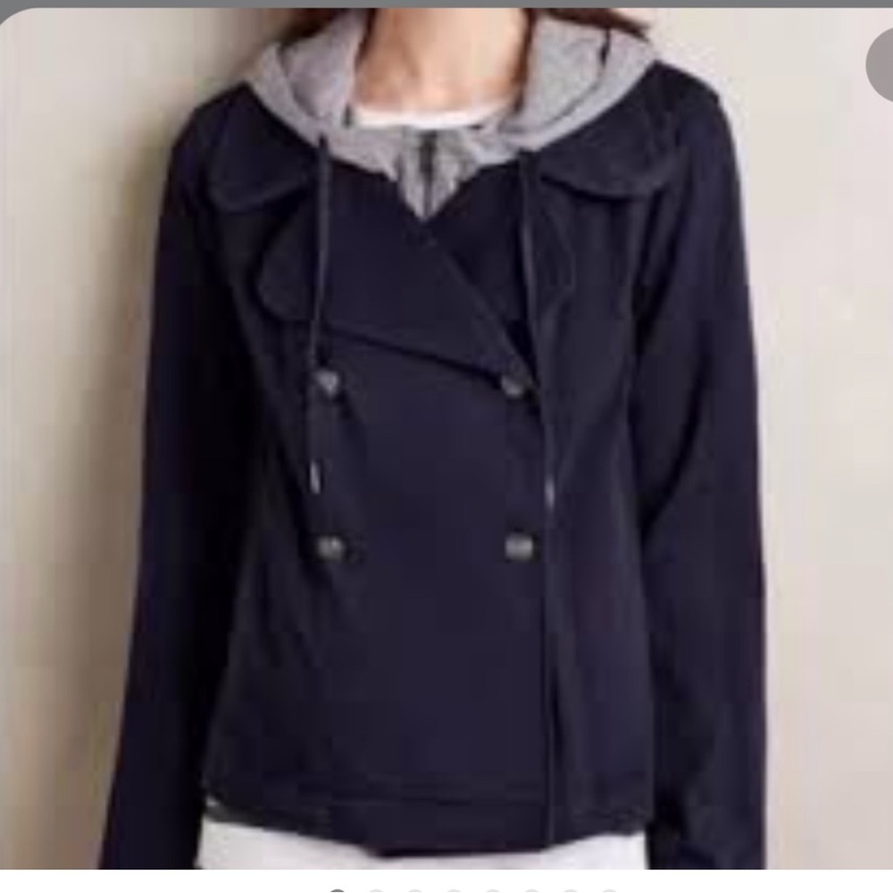 Anthropologie Solan Hei Hei Layered Jacket Sz Medium